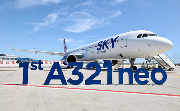 SKY express receives its first A321neo!
